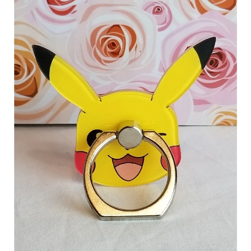 Pikachu Phone Ring Grip Holder Kickstand Electric Pokemon New